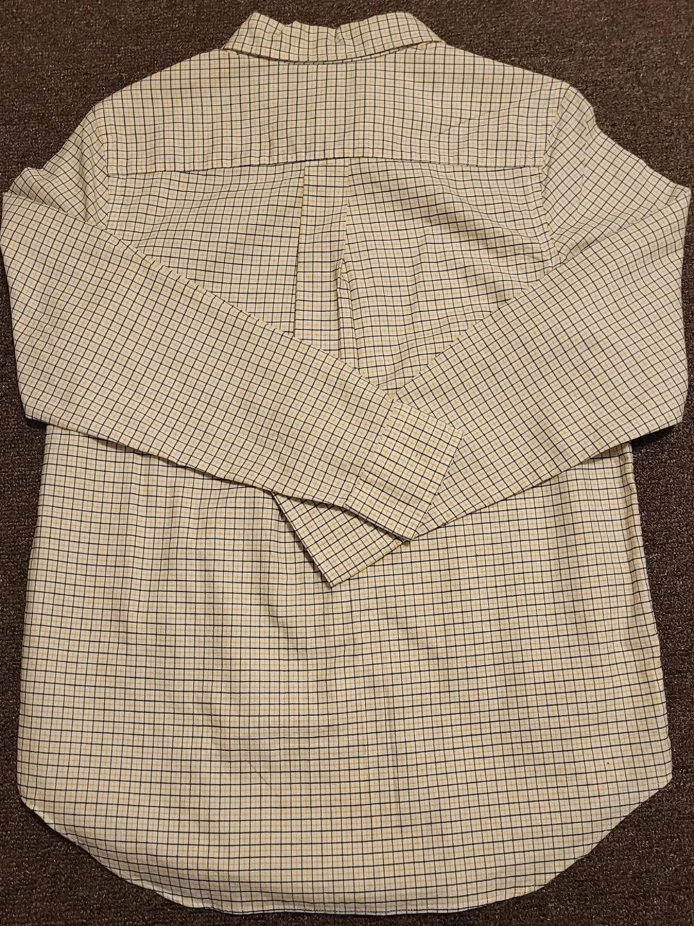 Ralph Lauren Men's Beige Check Button-Down Shirt